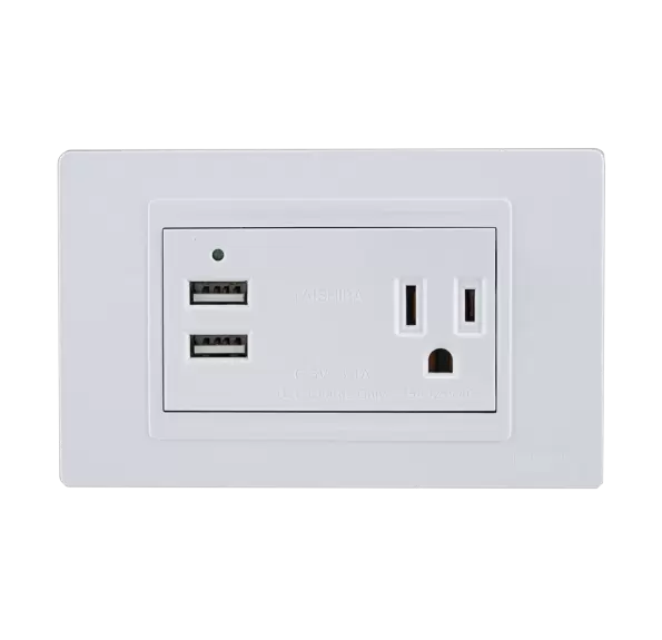 USB Sockets set With Ground Socket