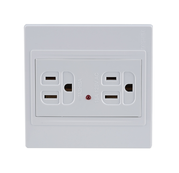 86 Type Dual Ground Sockets with LED