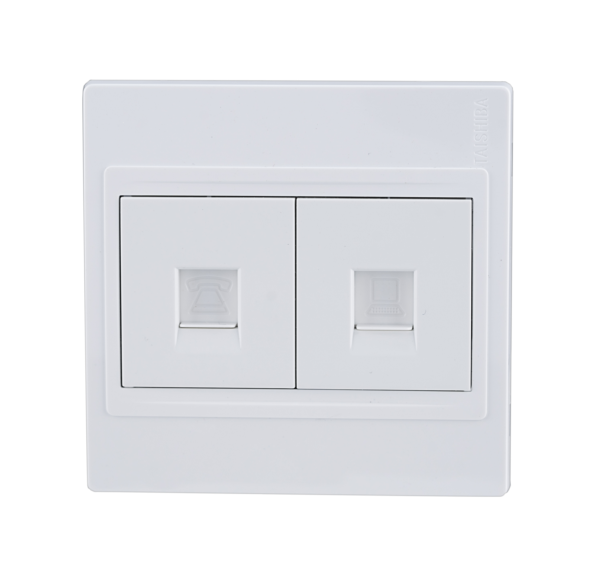 86 Type Dual Tel Sockets