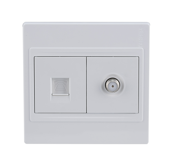 86 Type Tel Socket With TV Socket